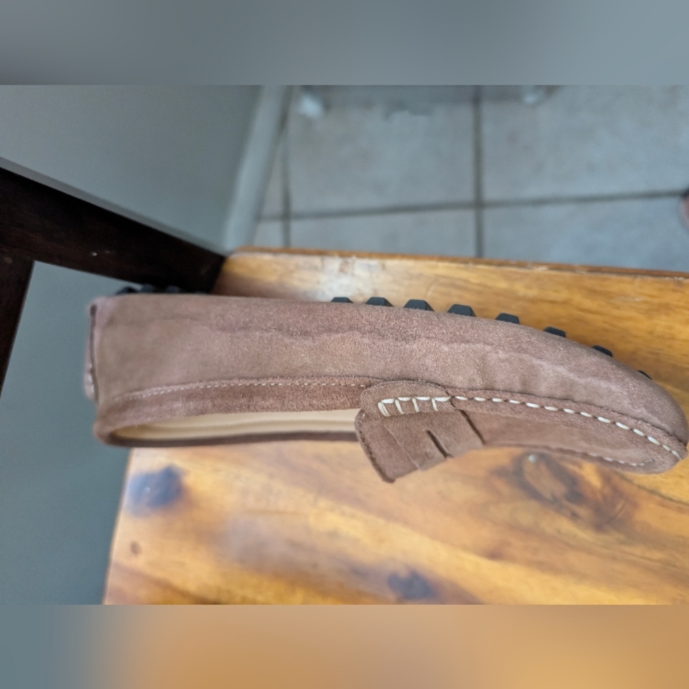 Osslue Moccasin Driving Shoe Leather Suede Brown Size 8.5 - Picture 9 of 16